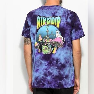 RIPNDIP Psychedelic Purple Acid Wash Pocket T-Shirt Chattanooga oversized small